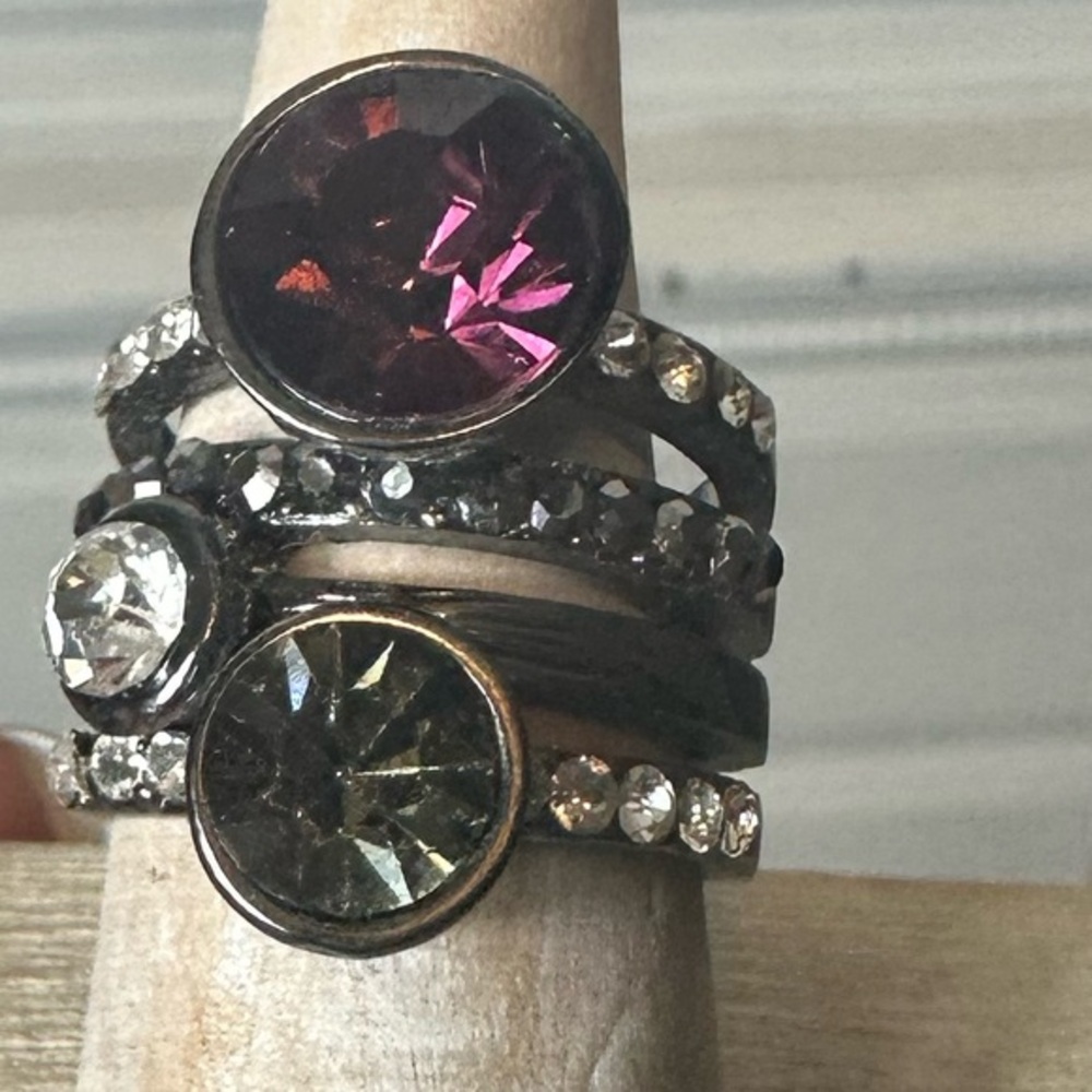 Multi-Stone Stacked Ring‎ - Picture 9 of 13
